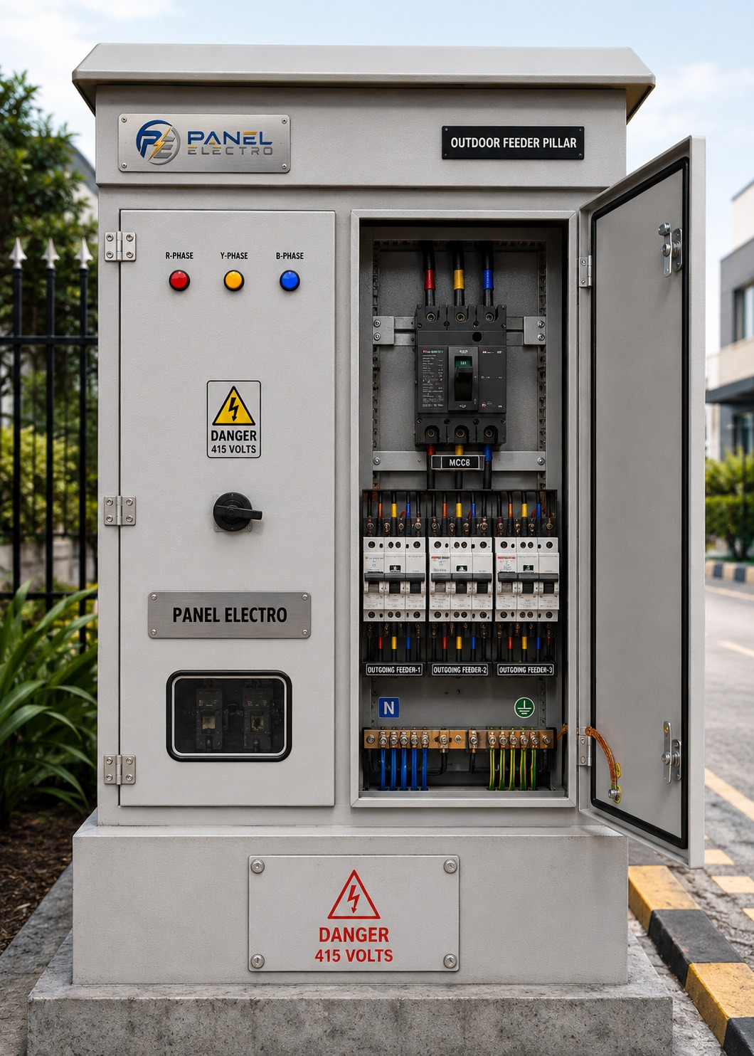 Outdoor Feeder Pillar Box - Distribution Electrical Switchgear Panel